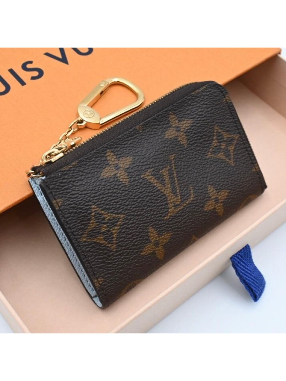 Louis Vuitton Monogram Porte Cles Noah Coin Purse Key Case Brown